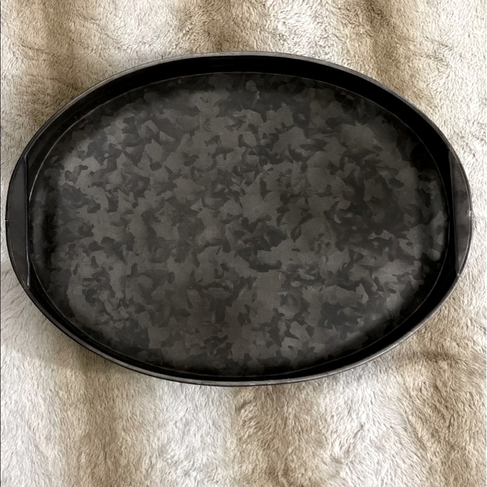 Food Network Galvanized Serving Tray